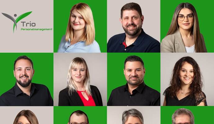 Kompetent, engagiert, erfolgreich - das Team von Trio Personalkmanagement bringt Arbeitsuchende und Arbeitgeber zusammen. Kompetent, engagiert, erfolgreich - das Team von Trio Personalkmanagement bringt Arbeitsuchende und Arbeitgeber zusammen.
