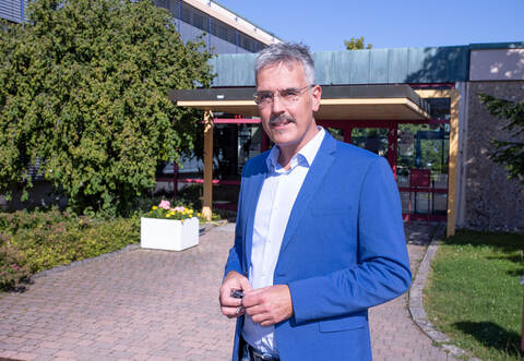 Gesprächstermin mit dem neuen Rektor an der Ludwig-Uhland-Schule Birkenfeld
