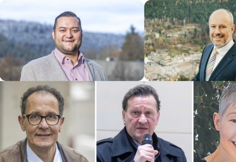 Die Wähler können am Sonntag bei Marco Gauger, Dietmar Fischer, Thomas Anhalt, Egon Nagel oder Viola Knaus ihr Kreuzchen machen.