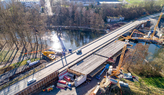 Ersatzneubau Enzbrücke Niefern B10