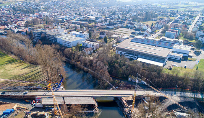 Ersatzneubau Enzbrücke Niefern B10