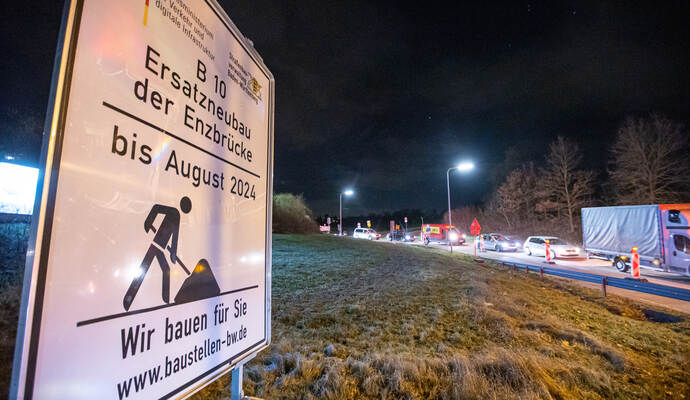Ersatzneubau Enzbrücke Niefern B10