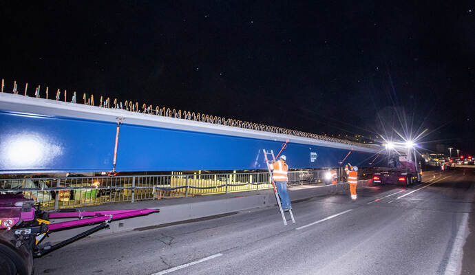 Ersatzneubau Enzbrücke Niefern B10