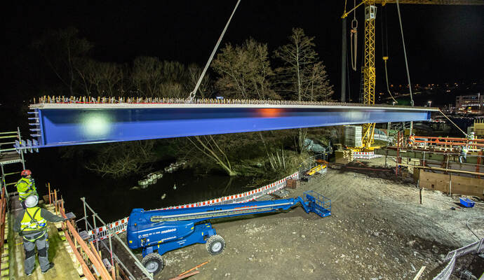 Ersatzneubau Enzbrücke Niefern B10