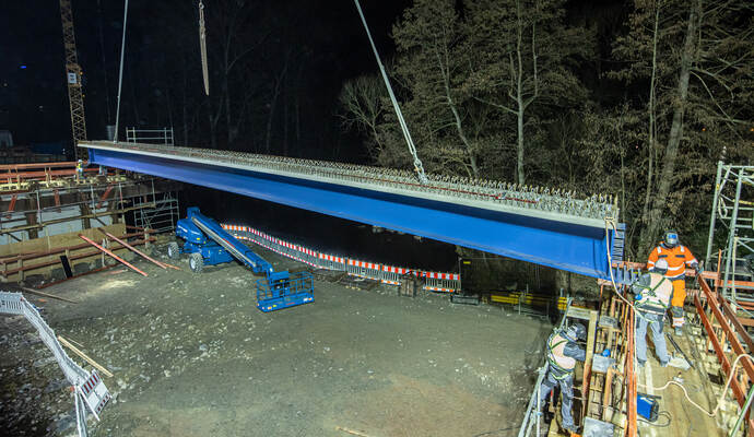 Ersatzneubau Enzbrücke Niefern B10