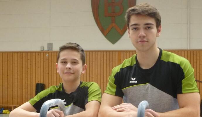 Zeigten beim Oberliga-Auftakt starke Leistungen: die WKG-Talente Luc Walterspacher und Richard Glabisch (von links).