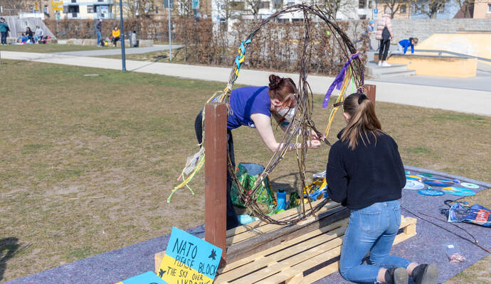 Aktion für Menschen in der Ukraine in Mühlacker