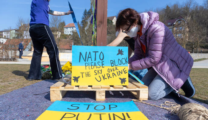 Aktion für Menschen in der Ukraine in Mühlacker