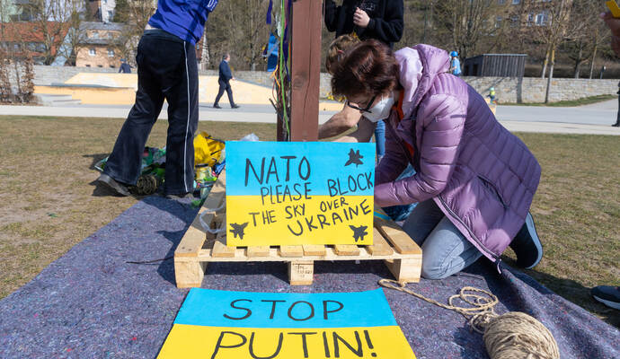 Aktion für Menschen in der Ukraine in Mühlacker