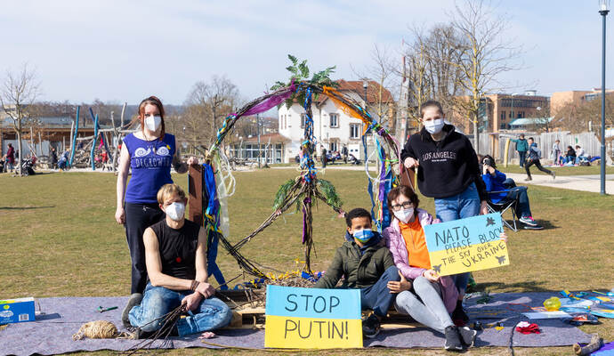 Aktion für Menschen in der Ukraine in Mühlacker