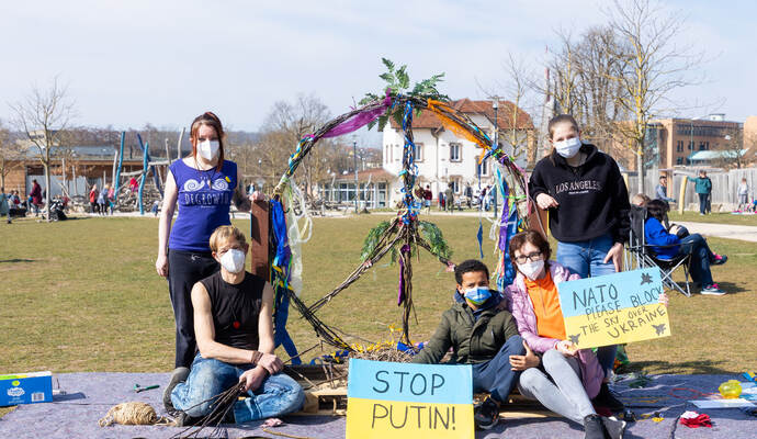 Aktion für Menschen in der Ukraine in Mühlacker