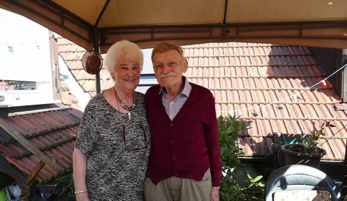 Fritz Beilharz (links) aus Wimsheim ist gestorben.