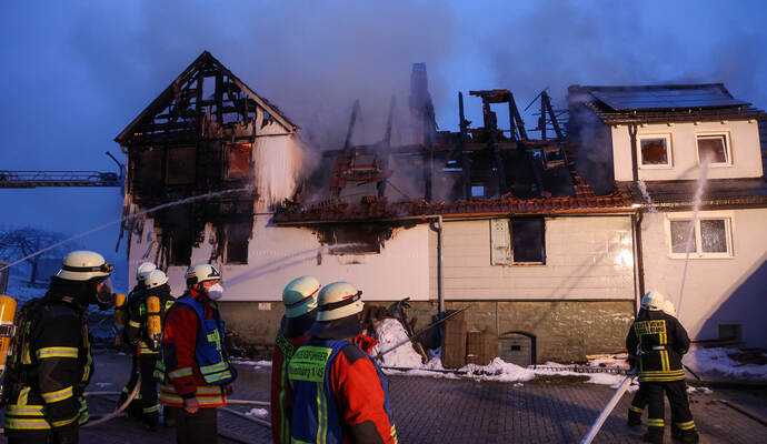 Nach derzeitigem Erkenntnisstand kam bei dem Brand in Engelsbrand niemand zu Schaden.