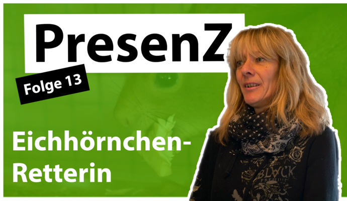 Kirsten Hildebrand aus Neuenbürg rettet Eichhörnchen.
