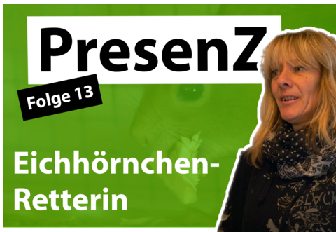 Kirsten Hildebrand aus Neuenbürg rettet Eichhörnchen.
