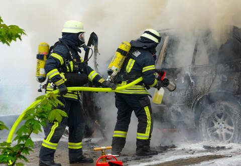 Die Feuerwehr war rasch vor Ort, um den Brand zu löschen.