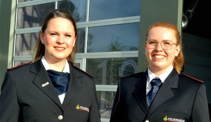 Franziska Ebert (links) und ihre Nachfolgerin Thyra Eberlein.