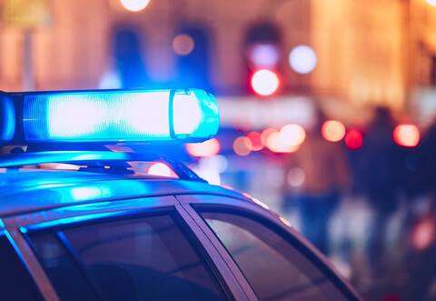 Police car on the street