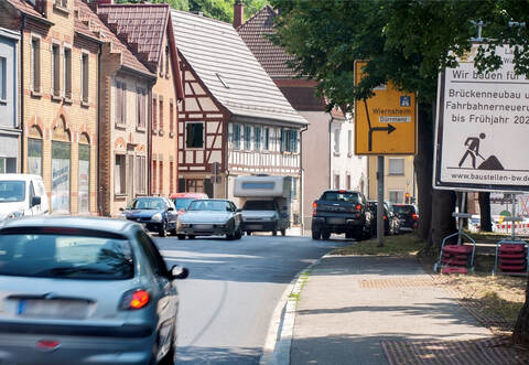 Die Enzstraße in Mühlacker ist seit diesem Mittwoch wieder frei.