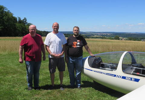 Freuen sich auf viele Besucher: Die Vorstände Peter Buchholz (von links), Andre Opitz und Manuel Lausch.