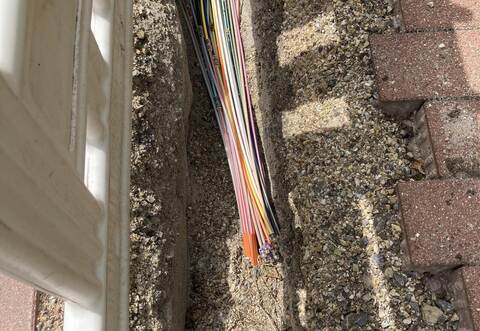 Vom Zweckverband in den Ortsteilen Grunbach und Salmbach verlegte Leerrohre, die im Jahr 2022 von Breitbandversorgung (BBV) Deutschland genutzt wurden.