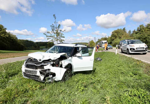 Ein Auffahrunfall bei Friolzheim sorgte am Mittwoch zwischenzeitlich für die Sperrung der L1134.