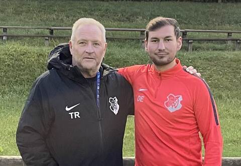 Das neue Trainerteam des FV Wildbad: Thomas Reule (links) und David Ecker.