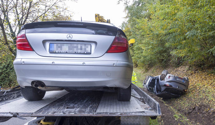 Unfall B10 Remchingen Pfinztal