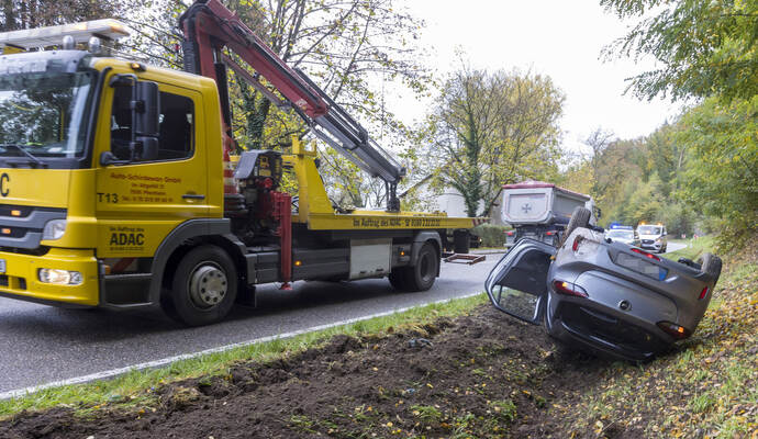 Unfall B10 Remchingen Pfinztal
