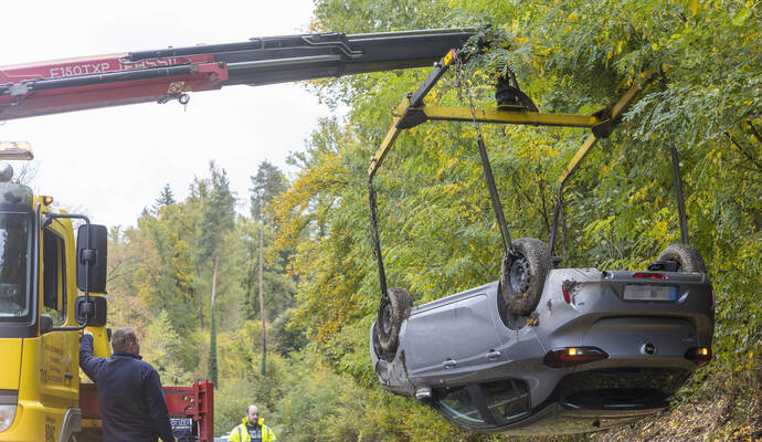 Unfall B10 Remchingen Pfinztal