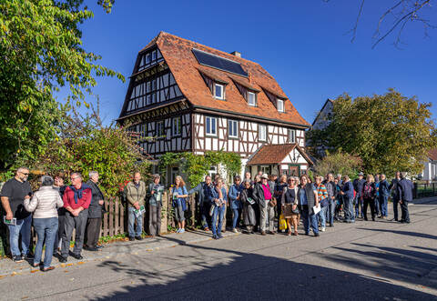 Stand einst in Menzingen: Ein Beispiel für Nachhaltigkeit eines Fachwerkgebäudes.Foto: Uwe Kaiser