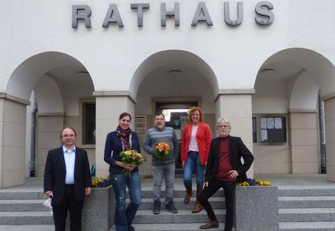 Personalwechsel vollzogen: Andreas Friedl, Marion Bohner, Abdurraham Özban, Birgit Förster und Jürgen Will (von links).