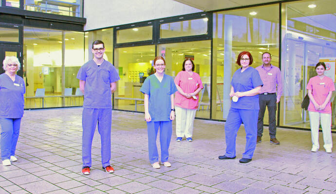 Die neuen Kolleginnen und Kollegen des KIZE Maulbronn wurden von den Teams der Kinderstation und Kindertagesklinik am Helios Klinikum sofort in ihrer Mitte aufgenommen.