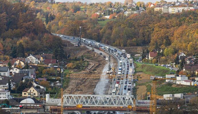 A8 Enztalquerung Ausbau Niefern Vorort