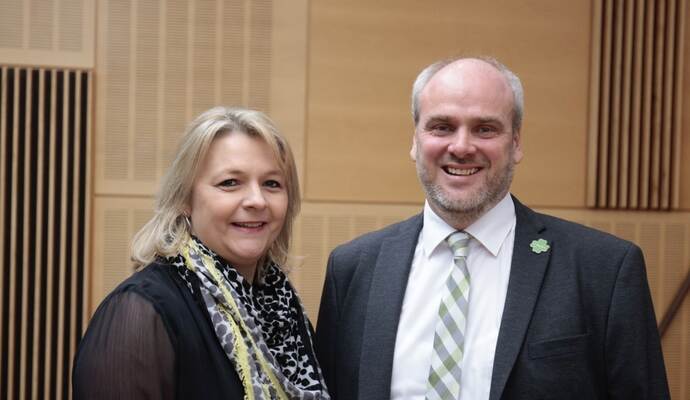 Matthias Leyn mit seiner Frau Anja. Matthias Leyn mit seiner Frau Anja.