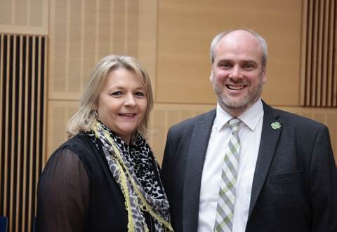 Matthias Leyn mit seiner Frau Anja.