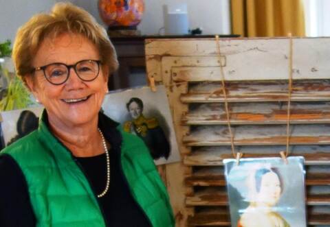 Eines von mehr als zwei Dutzend ausgehängten Bildern, auf das Barbara Hammann-Reister bei ihrem Vortrag hinwies, war das von Königin Pauline von Württemberg.