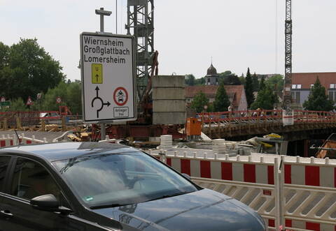 Ein Schwerpunkt bei den Projekten des Landes sind Brücken, wie die Herrenwaagbrücke in Mühlacker.