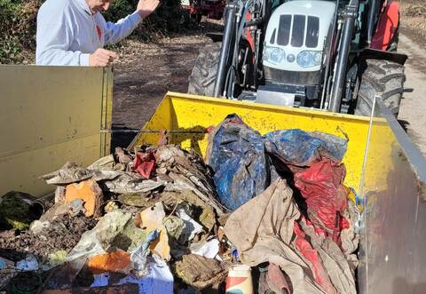 Viel Müll haben die Helfer in Kieselbronn gesammelt.