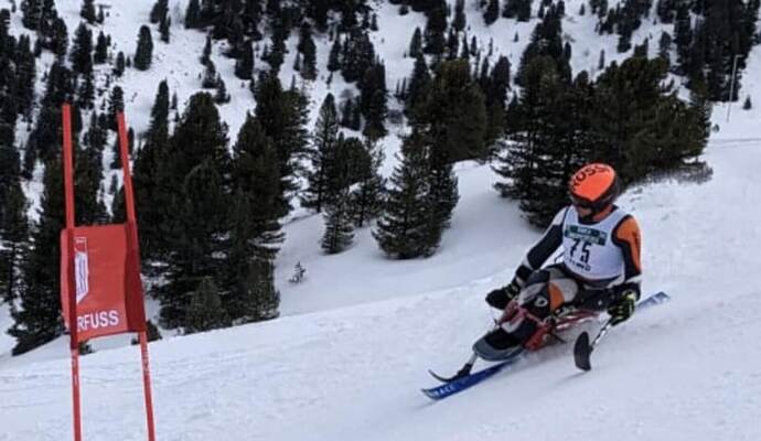 Para-Ski-Rennfahrer Valentin Ruf wurde in Tirol im Riesenslalom und im Slalom deutscher Vize-Meister.
