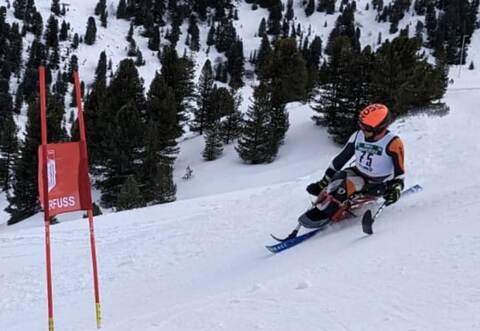 Para-Ski-Rennfahrer Valentin Ruf wurde in Tirol im Riesenslalom und im Slalom deutscher Vize-Meister.