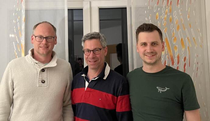 Das neue Führungstrio: Christian Seybold, Christian Häussermann und Ludwig Schwarz (von links). Das neue Führungstrio: Christian Seybold, Christian Häussermann und Ludwig Schwarz (von links).