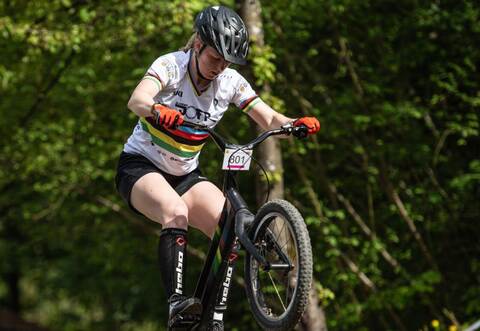 Perfekter Auftritt: Nina Reichenbach aus Ötisheim legte im DM-Finale zwei fehlerfreie Durchgänge im Trail hin und sicherte sich den Titel.