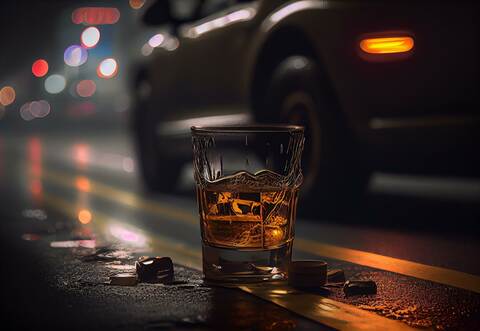 Die Polizei stoppte einen betrunkenen Autofahrer auf der Autobahn.