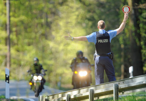 Polizeikontrolle im Odenwaldkreis