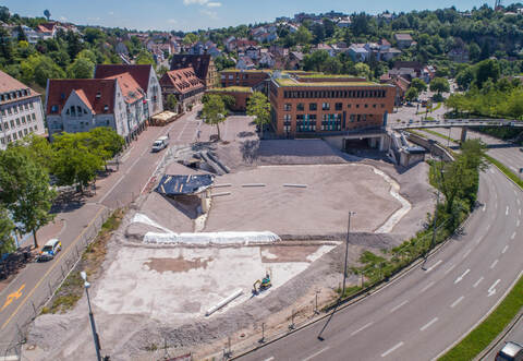 Mühlacker Mühlehof nach Abriss