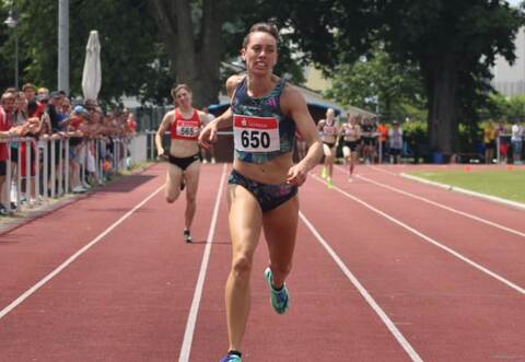 Lief bei ihrem Heimwettkampf in Niefern der Konkurrenz davon: Carolina Krafzik.