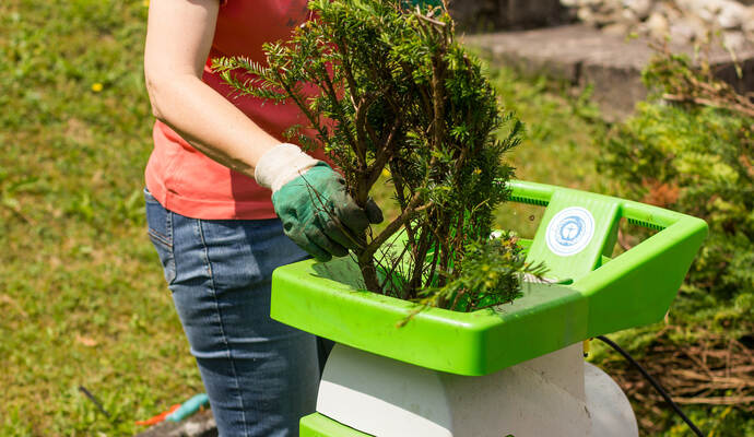 Im Sommer gibt es viel zu häckseln.