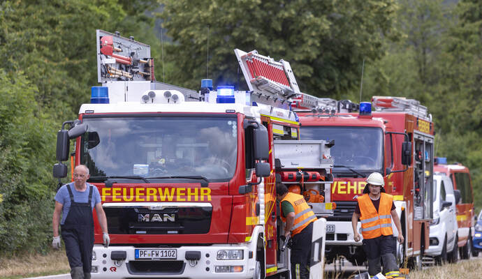 Verkehrsunfall Eisinger Landstraße Eingang Ispringen