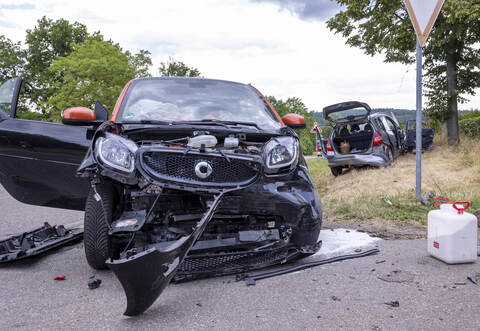 Verkehrsunfall Eisinger Landstraße Eingang Ispringen